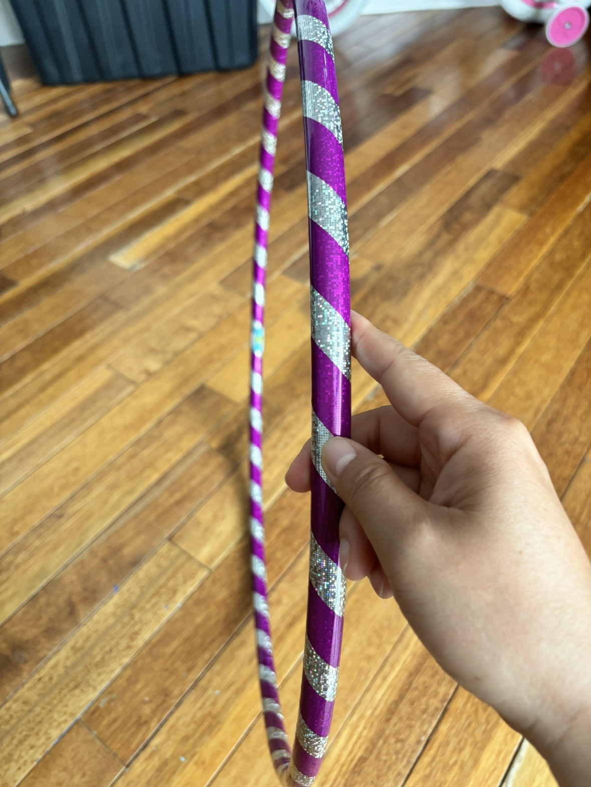 Purple and Silver Hula Hoop - photo 2