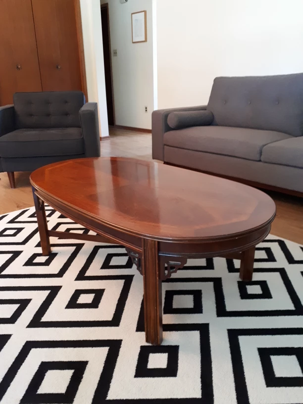 Oval Art Deco Coffee Table