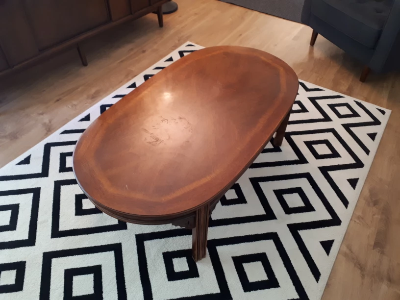 Oval Art Deco Coffee Table - photo 3