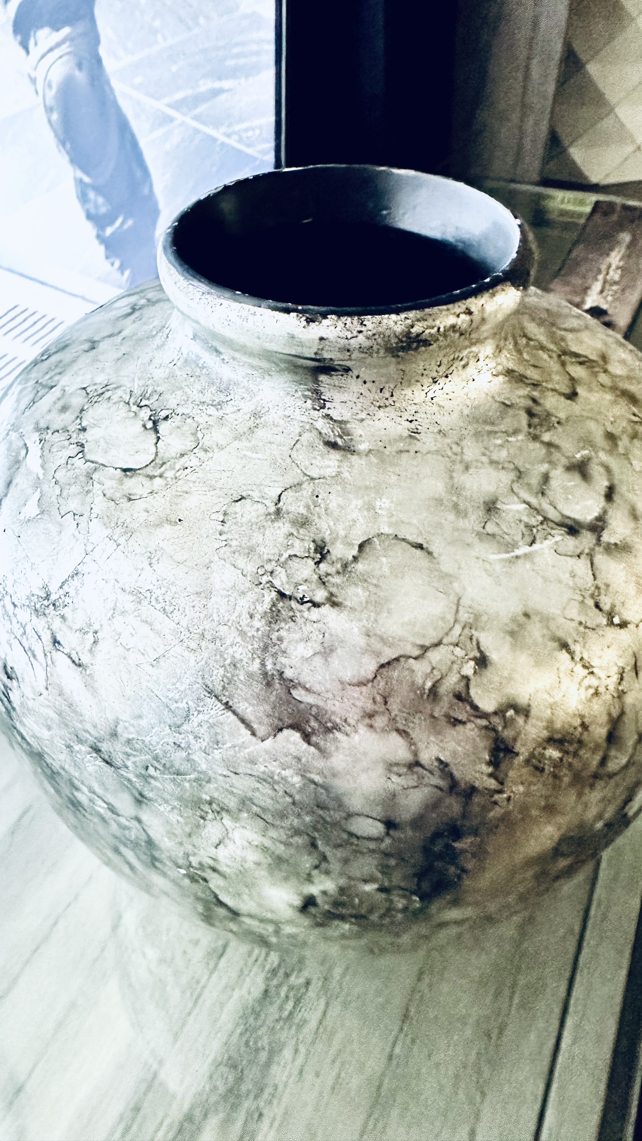 Silver and Grey  Marble Vase - photo 2