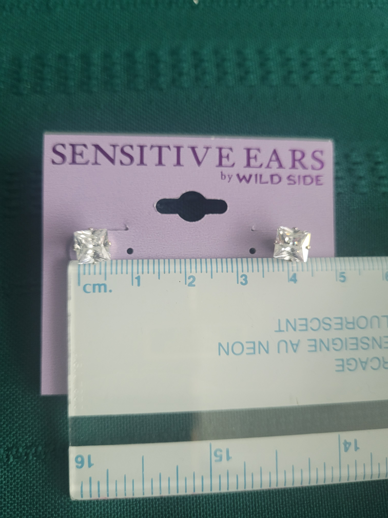 Sensitive Ears Cubic Zirconia Earrings - photo 2
