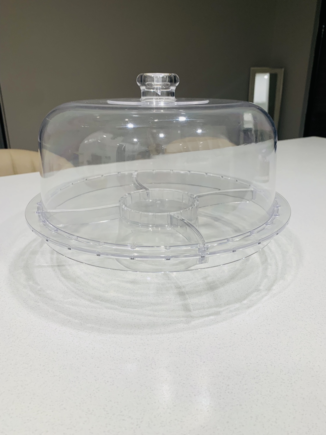 Clear Serving Platter with Dome