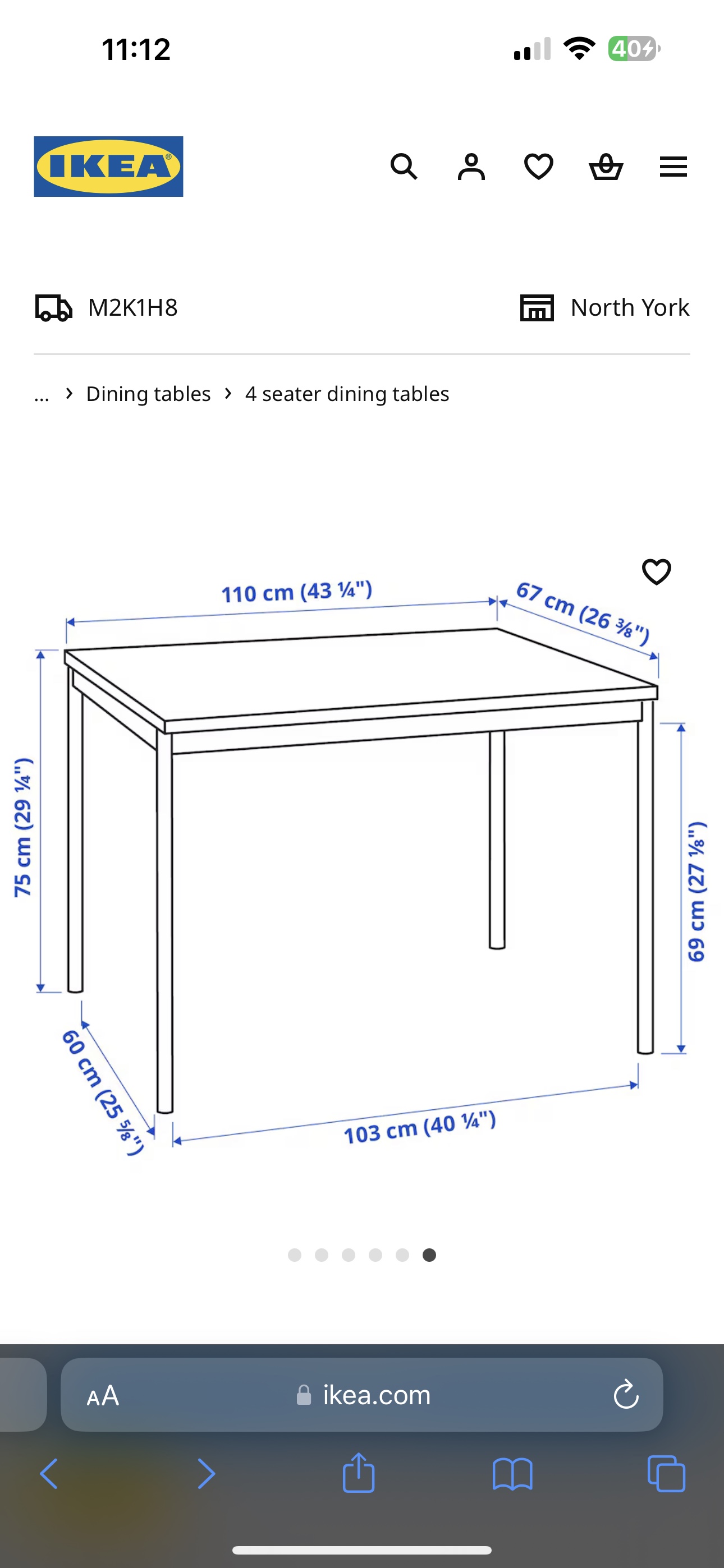 IKEA 4 Seater Dining Table - photo 3