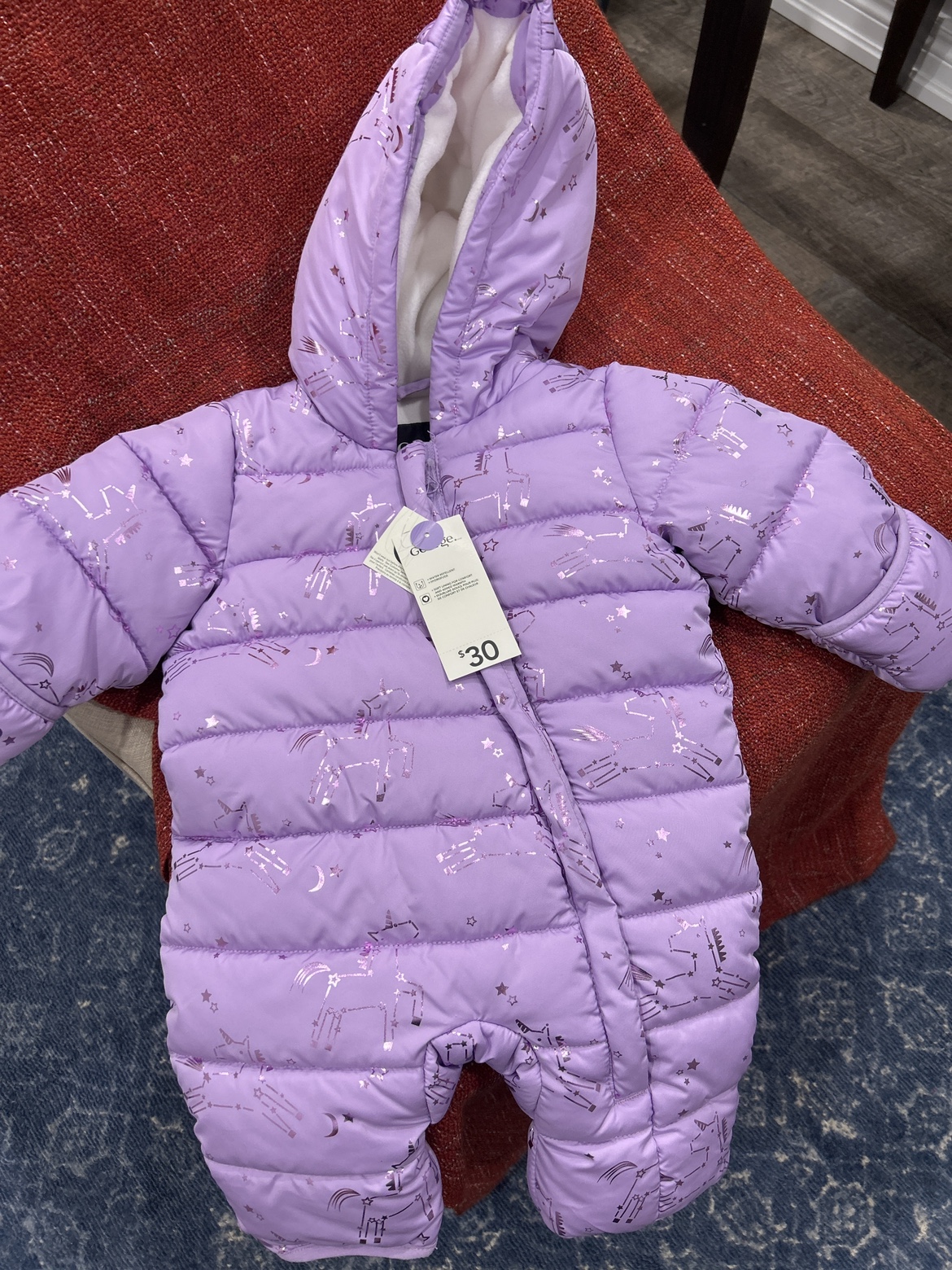 Purple Unicorn Snowsuit thumbnail