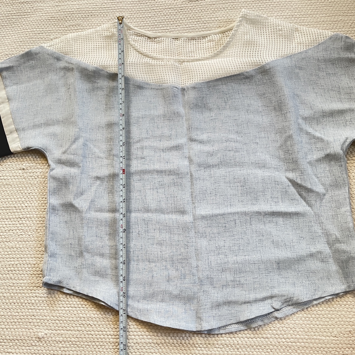 Korean Fashion Light Blue Linen Blend Blouse image indicator(4)