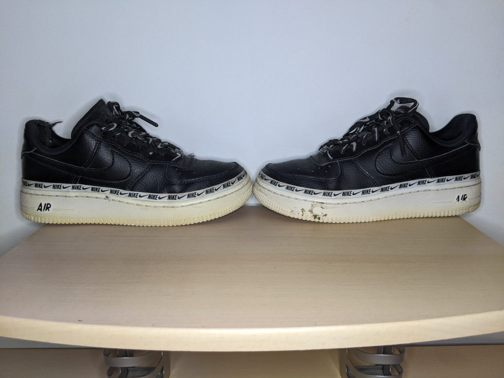 Nike Air Force 1 Ribbon Black White Women’s Size 6.5 image indicator(7)