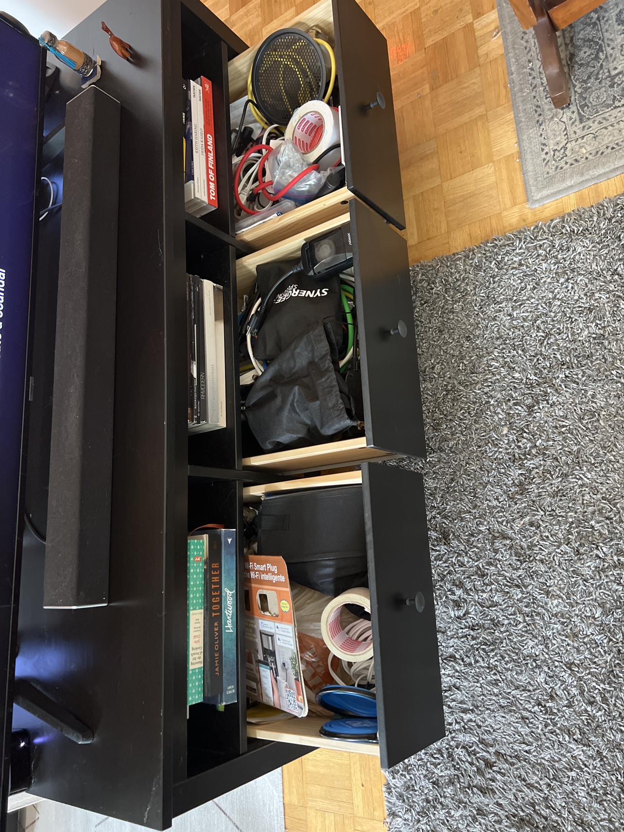 Black TV Stand - photo 5