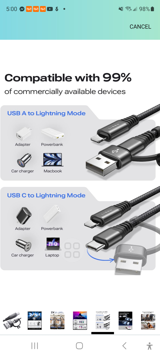 Brand new 2 pack iphone charger fast charging cord 30 W - photo 5