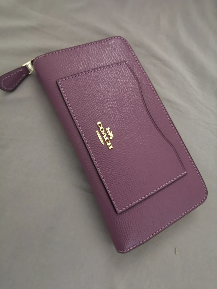 COACH Purple long zip around Wallet BRAND NEW - photo 4