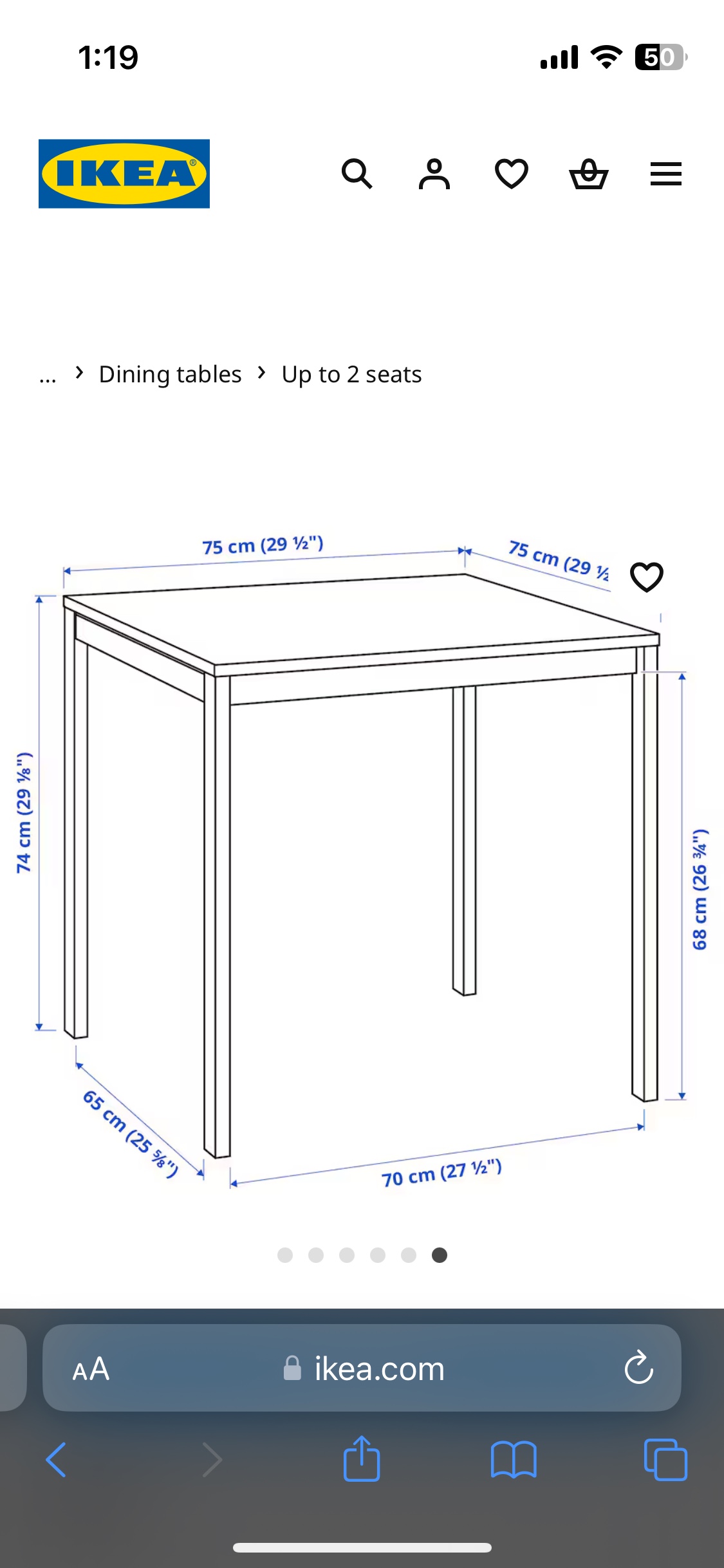 IKEA MELLTORP DINING TABLE - photo 3
