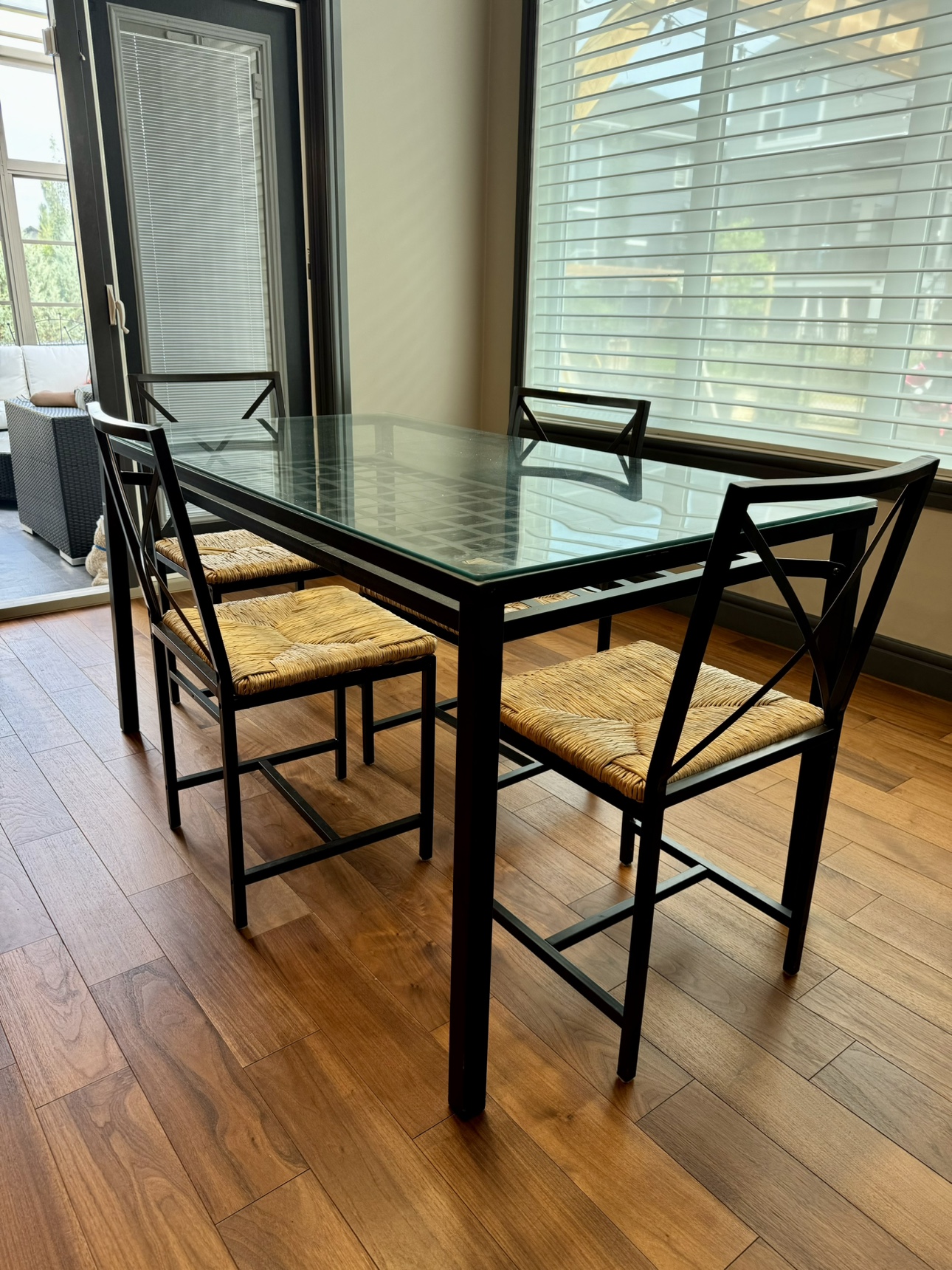 Dining table with chairs