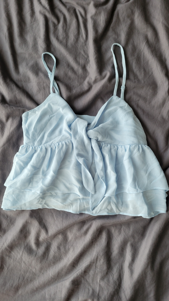 Blue Ruffle tank thumbnail