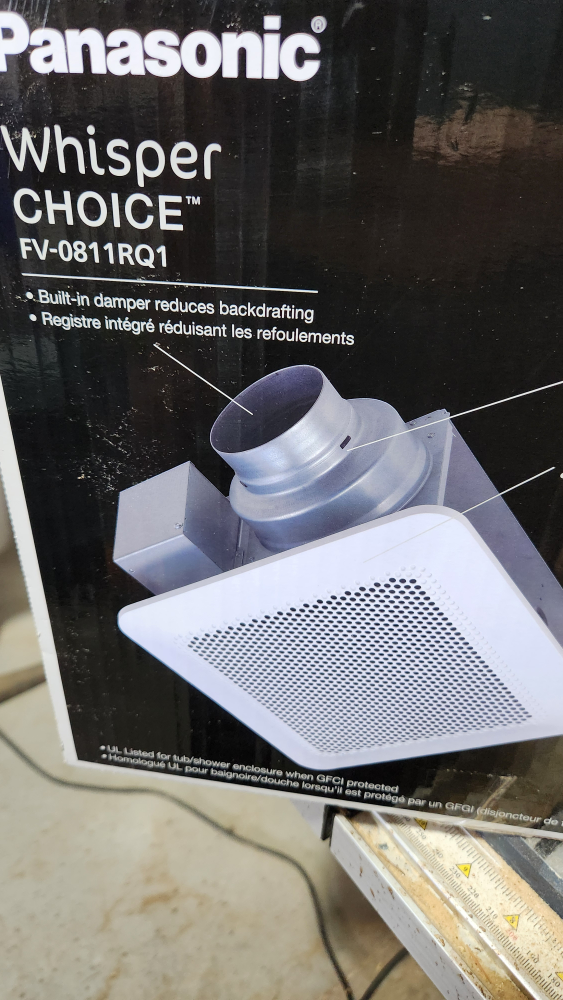 Panasonic Whisper Choice Bathroom Fan - photo 3
