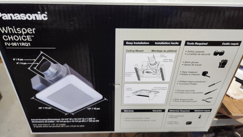 Panasonic Whisper Choice Bathroom Fan image indicator(6)