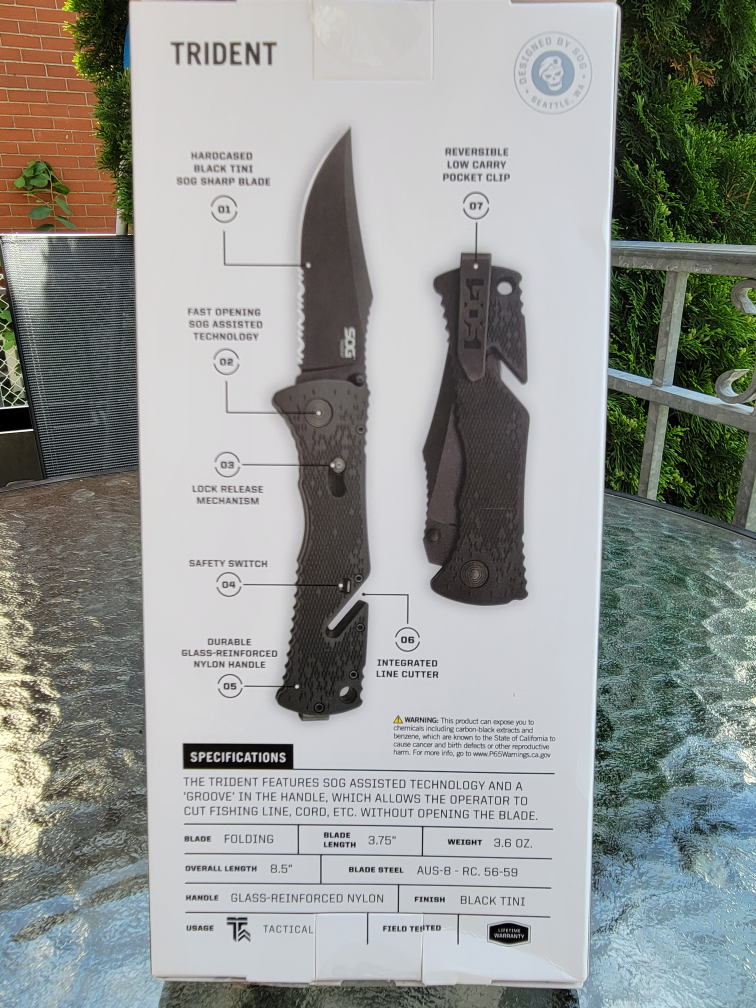 SOG Trident Folding Knife - photo 2