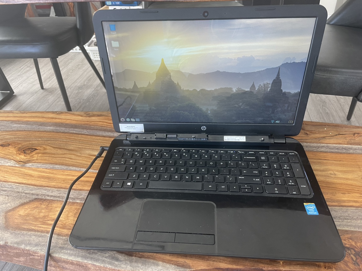 HP Laptop With Raspberry Pi 4