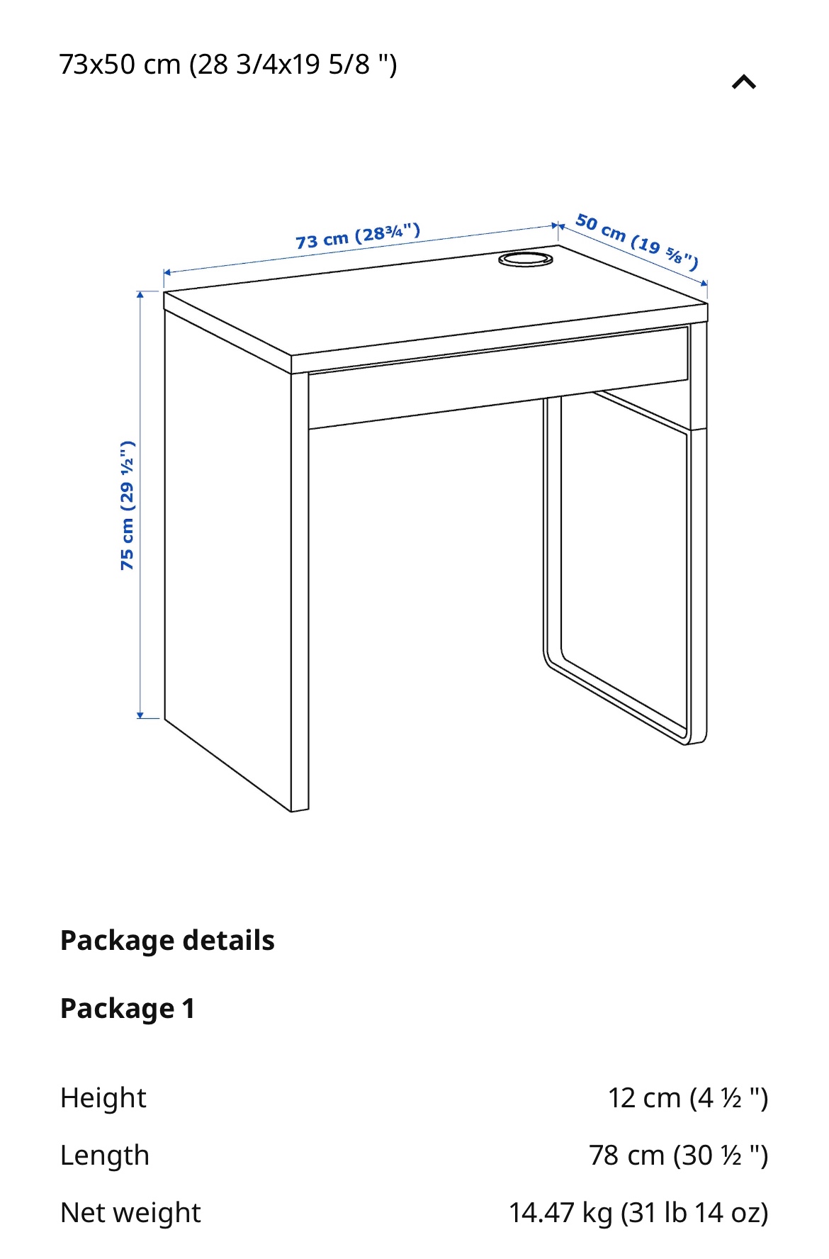 Micke Ikea desk with drawer - photo 2