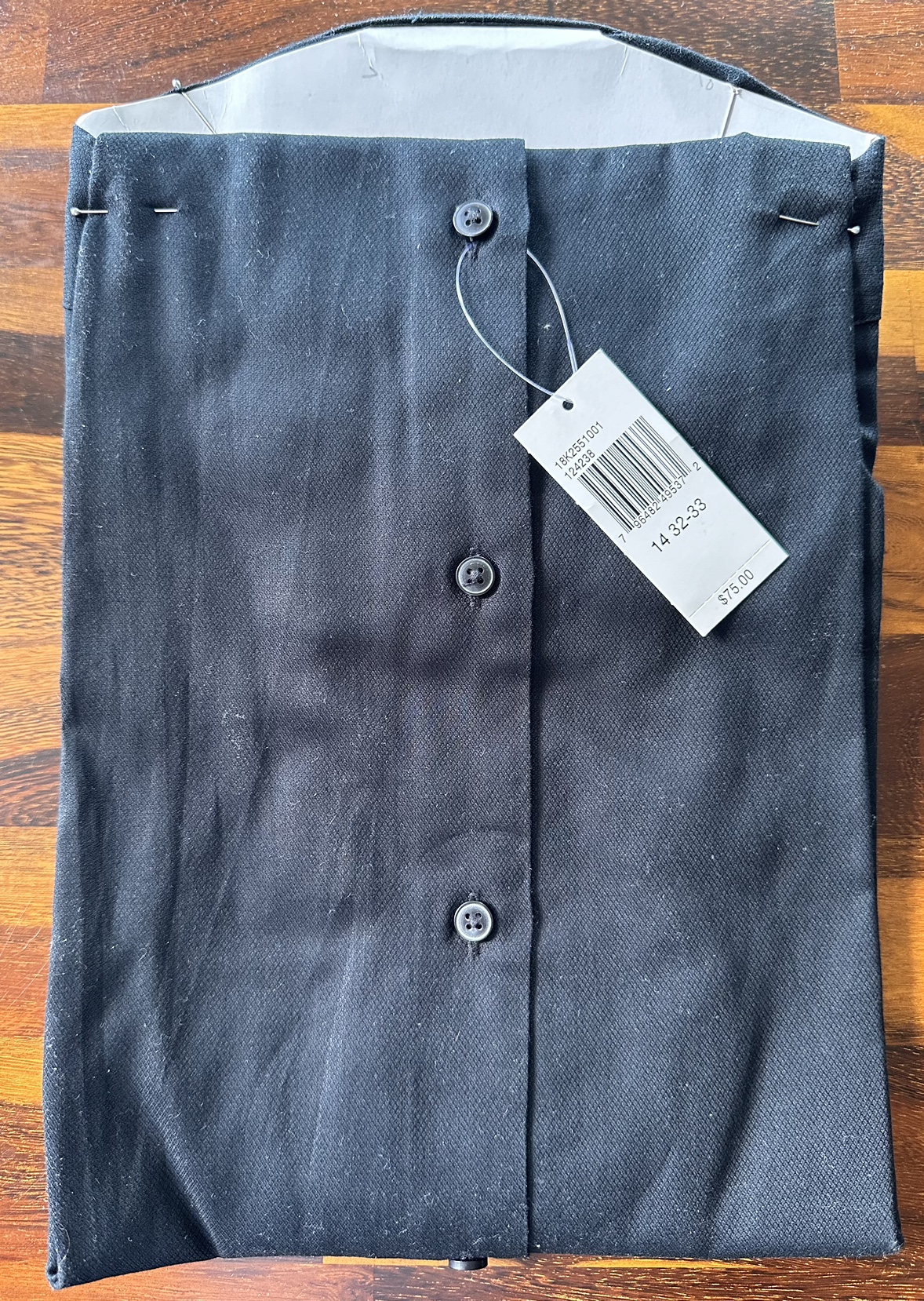 Calvin Klein Slim Fit Dress Shirt – Black (New) image indicator(2)