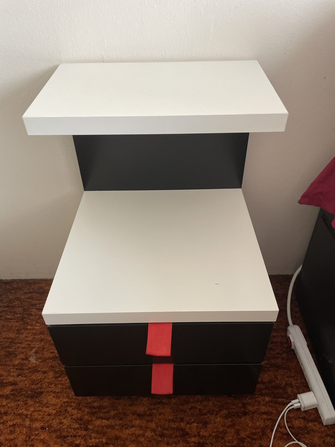 Black and White Nightstand - photo 3