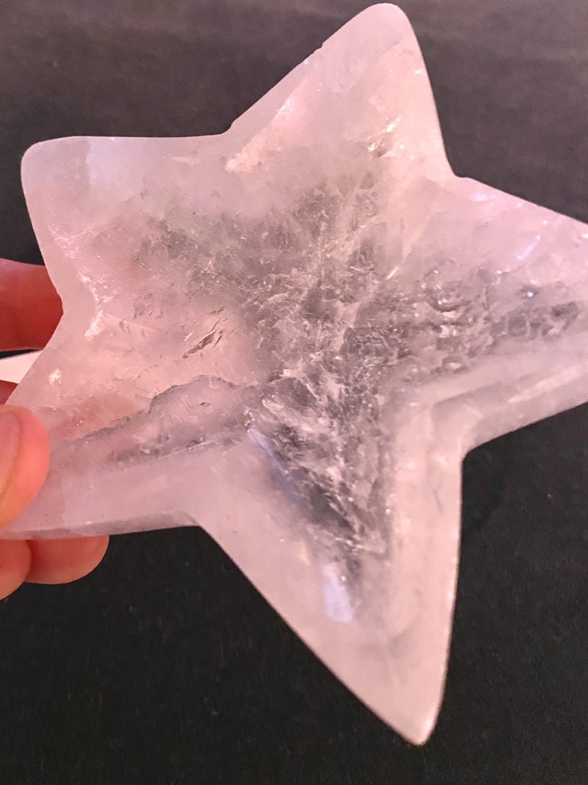 Genuine Moroccan Crystal Selenite Star Dish image indicator(6)