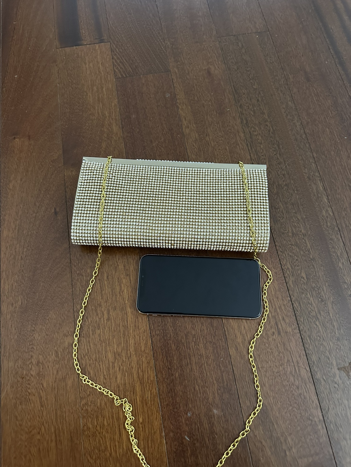 Gold Rhinestone Clutch - photo 4