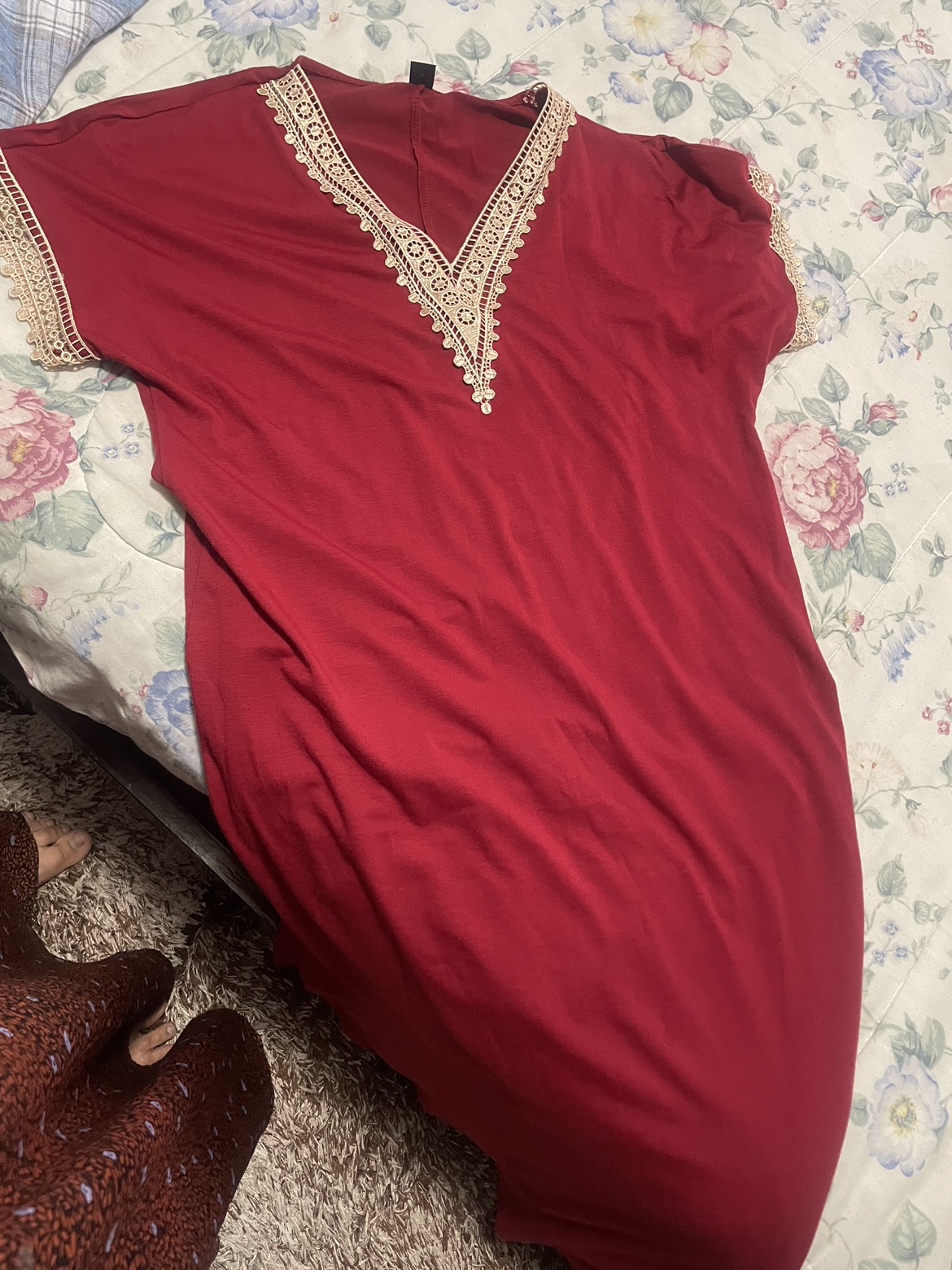 Red Short Sleeve Dress thumbnail