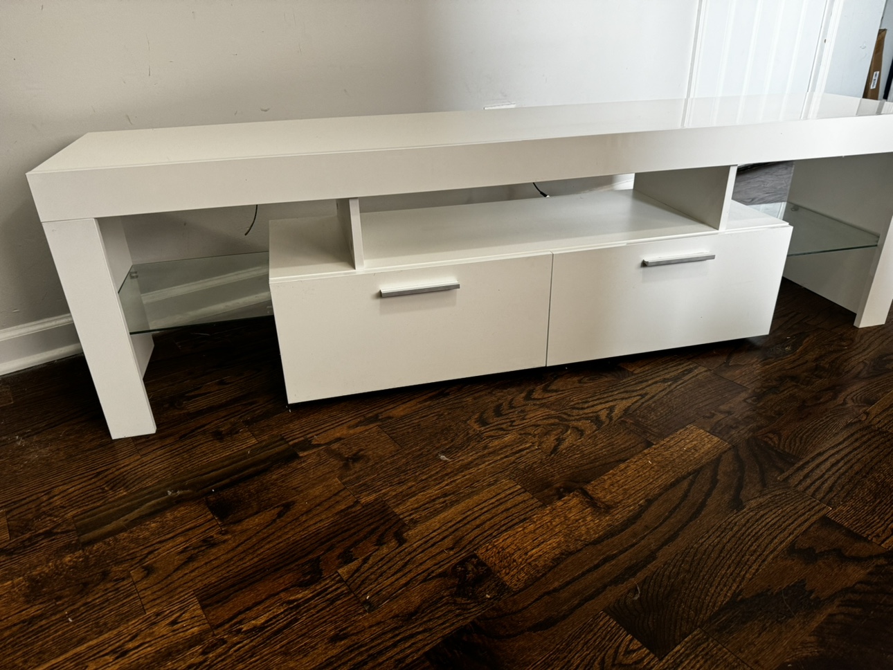 White tv stand - photo 2