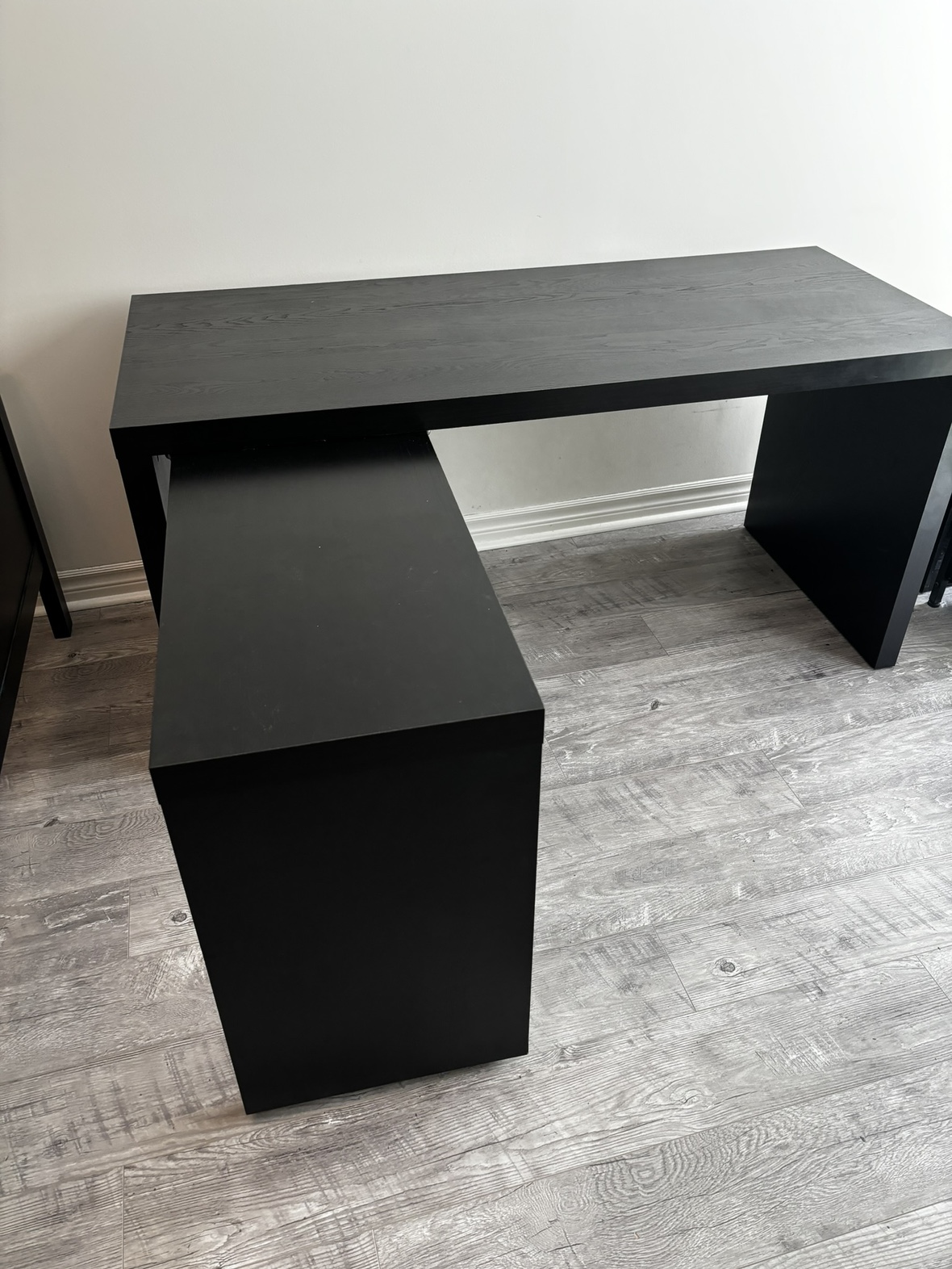 IKEA Black Corner Desk - photo 2