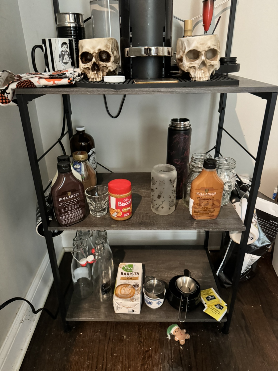 Black Metal Kitchen Cart NEED GONE (moving) - photo 2