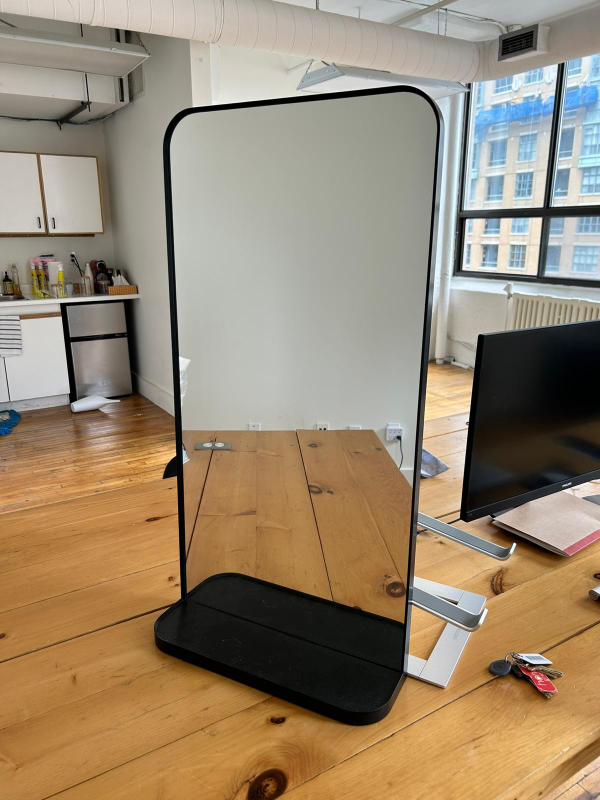 Black Mirror with Shelf thumbnail