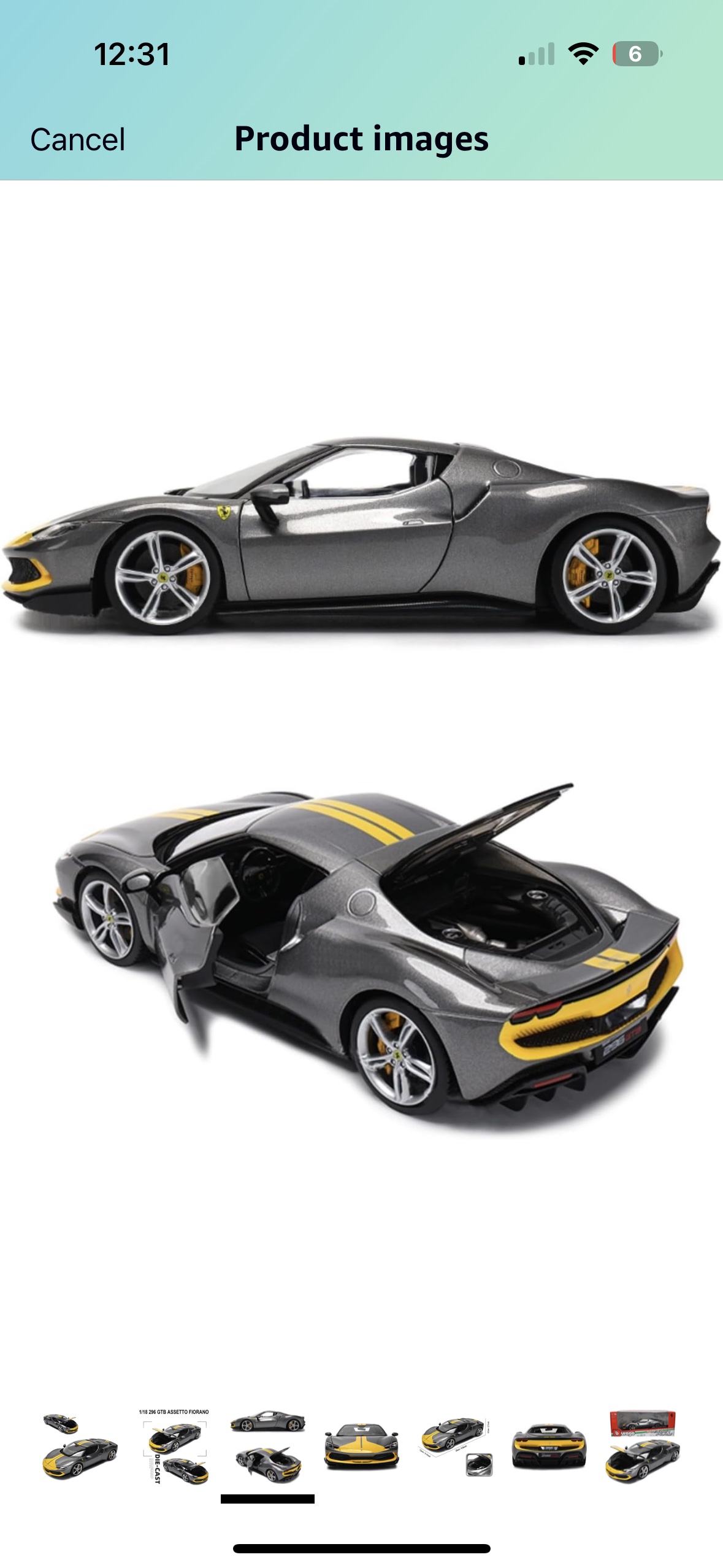 a 1/18 scale model of a Ferrari 296 GTB Assetto Fiorano image indicator(9)