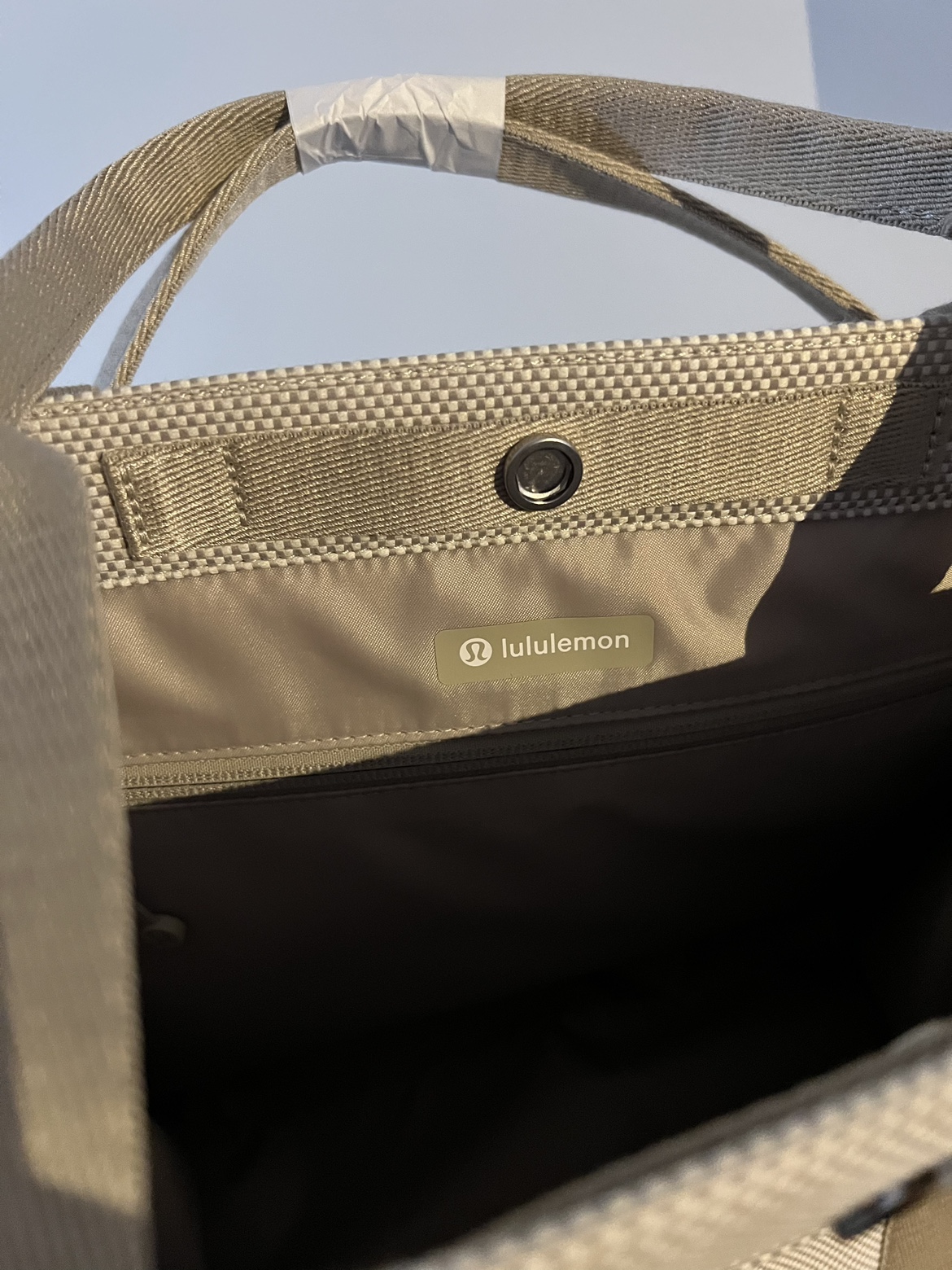 Brand New with Tags- Lululemon Two-Tone Canvas Tote Bag image indicator(4)