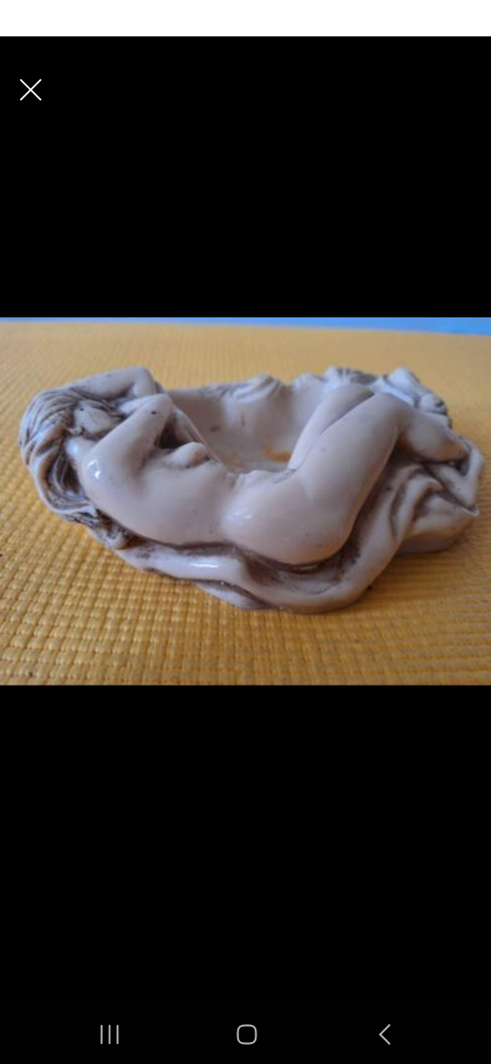 Nice Vintage Resin Nude Ashtray Over 50 Years Old image indicator(5)