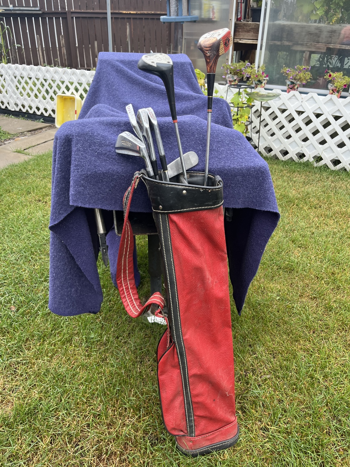 Golf bag & golf clubs