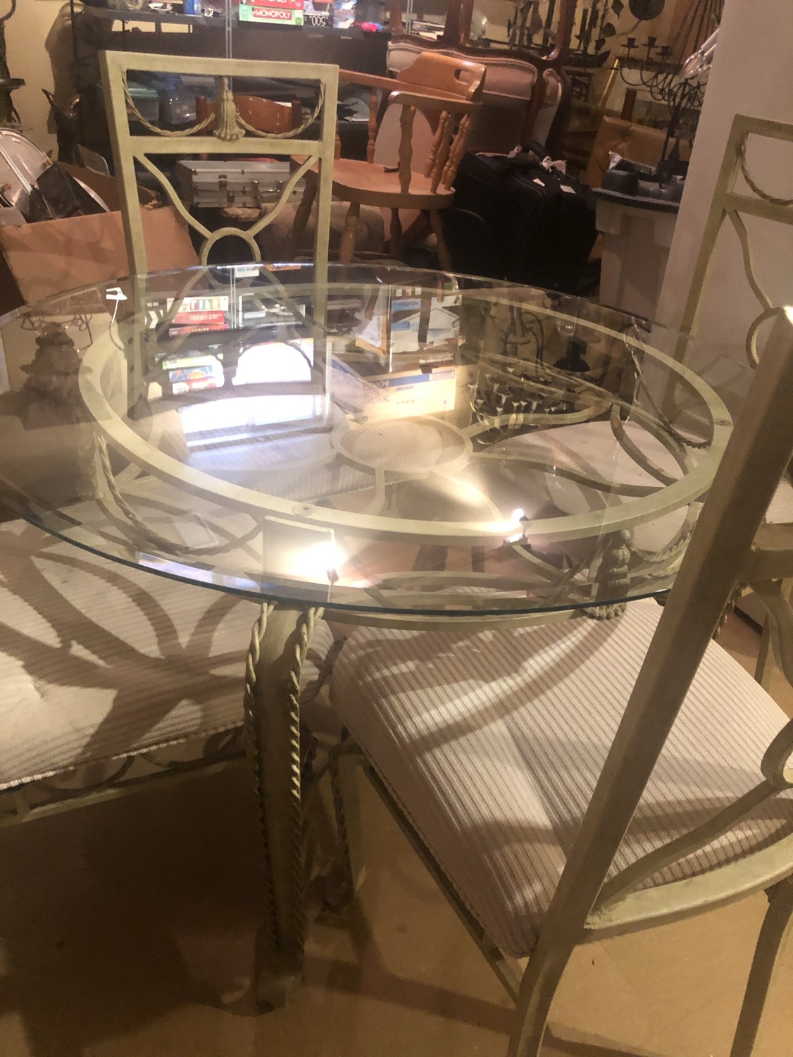 Glass kitchen table and chairs - photo 3