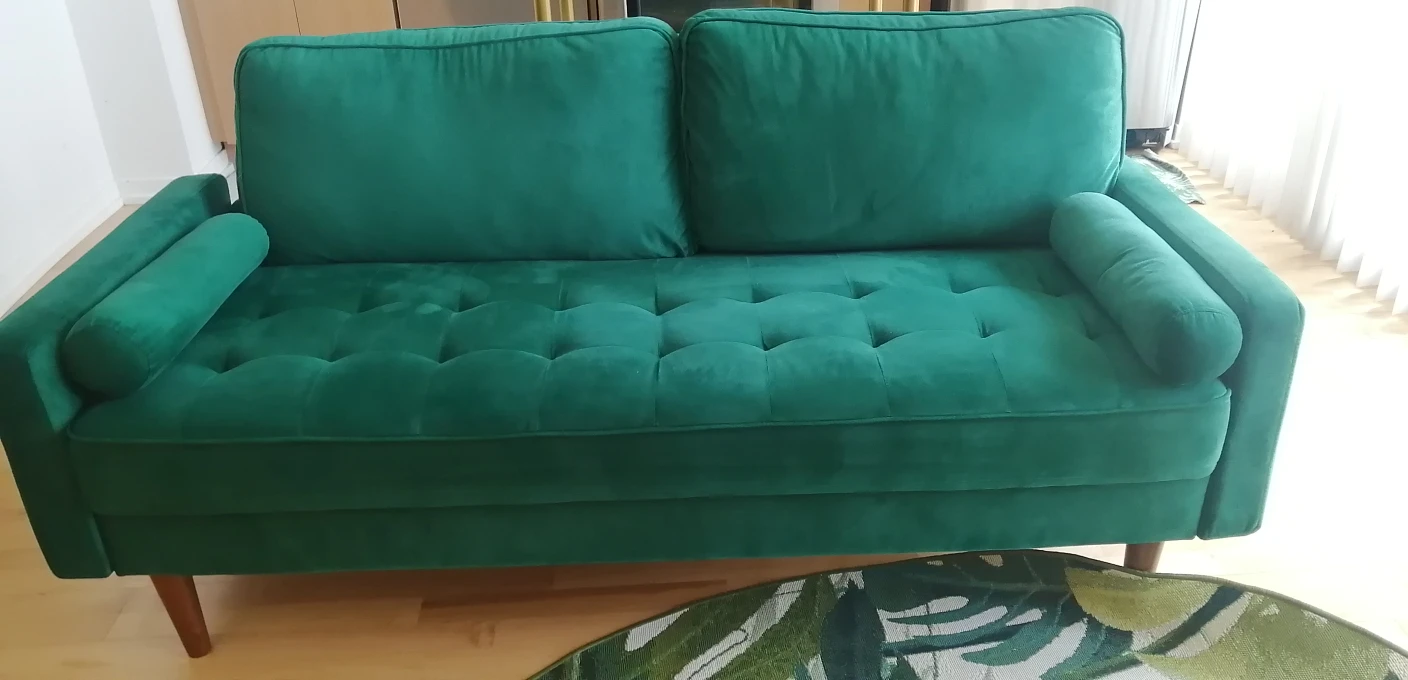 Green Velvet Sofa