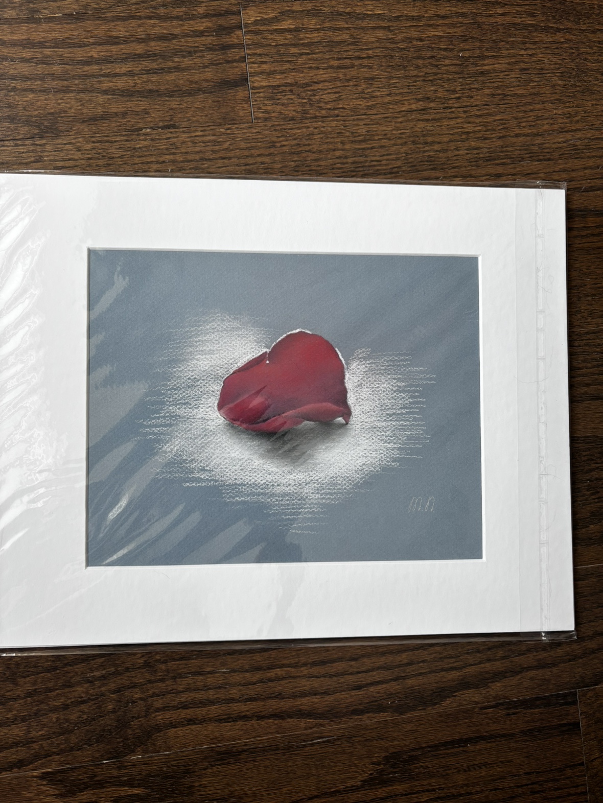 Rose petal drawing. image indicator(2)