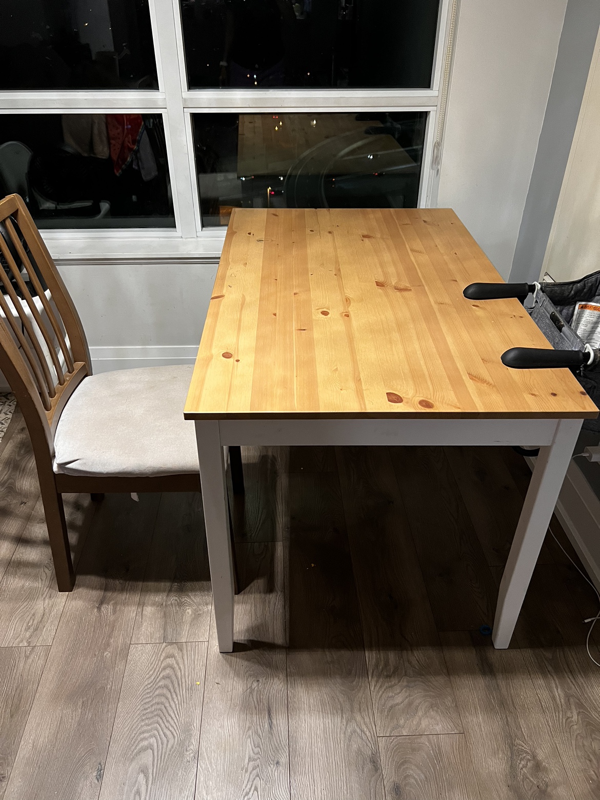 #freecycle IKEA Ekedalen dining table with 2 Ekedalen chairs