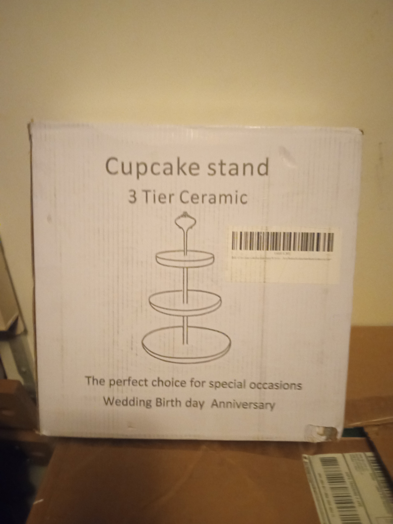 3 Tier Ceramic Cupcake Stand