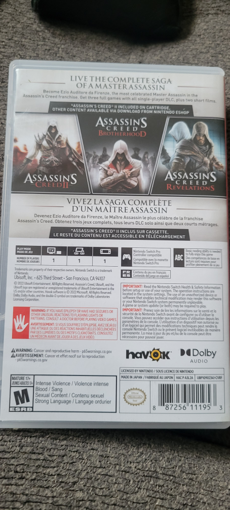 Assassin's Creed: The Ezio Collection for Nintendo Switch - photo 3