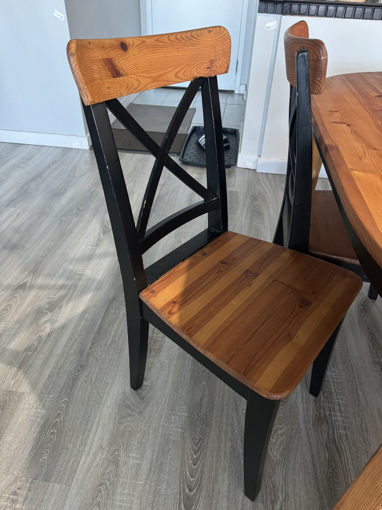 Wooden Dining Table and Chairs - photo 4