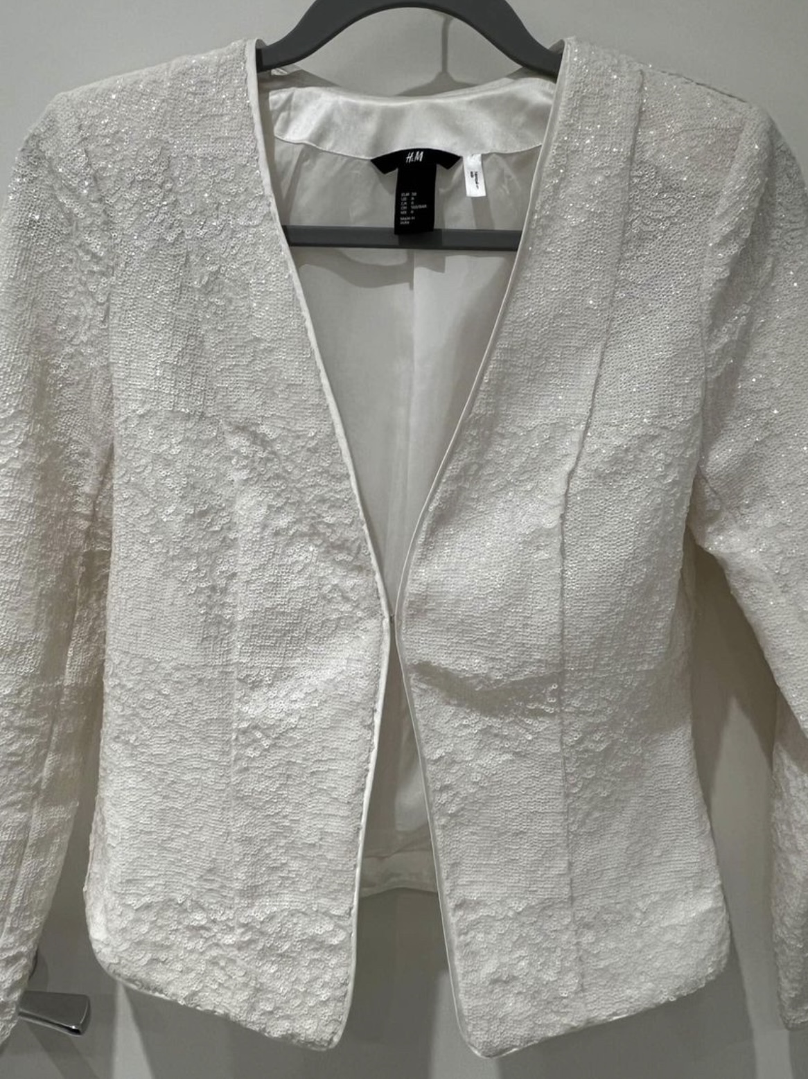 H&M Sequined Jacket White - photo 2
