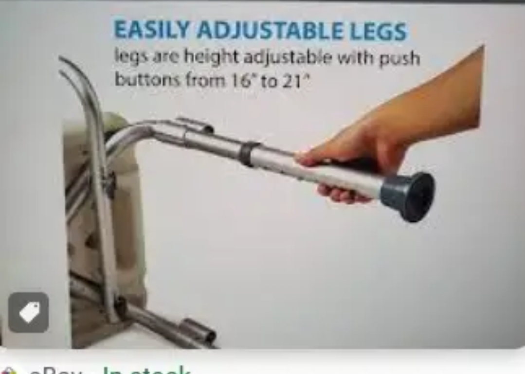 NEW Shower Chair Padded Armrests & Back Heavy Duty  Adjustable image indicator(4)