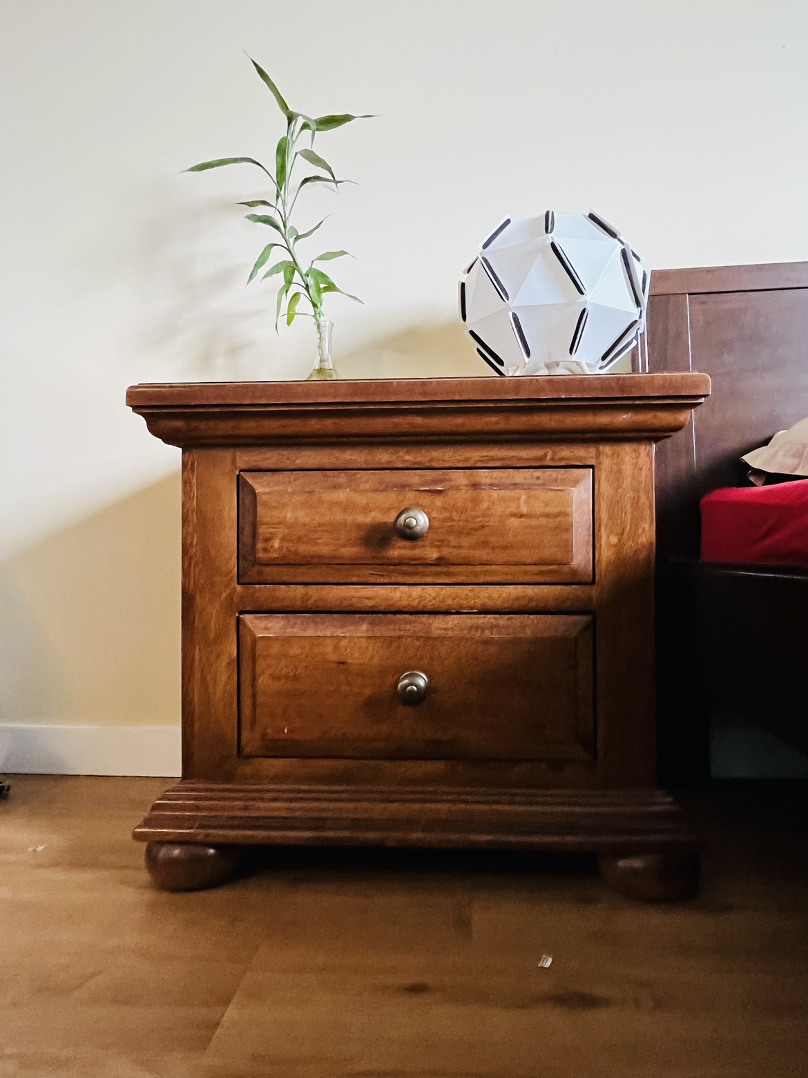 Wooden Nightstand - photo 2