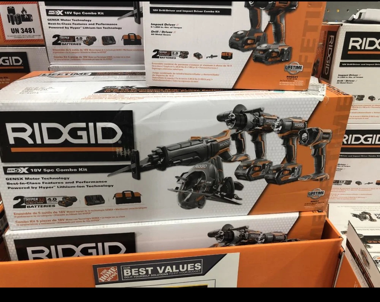 RIDGID 18V 5pc Combo Kit - photo 2