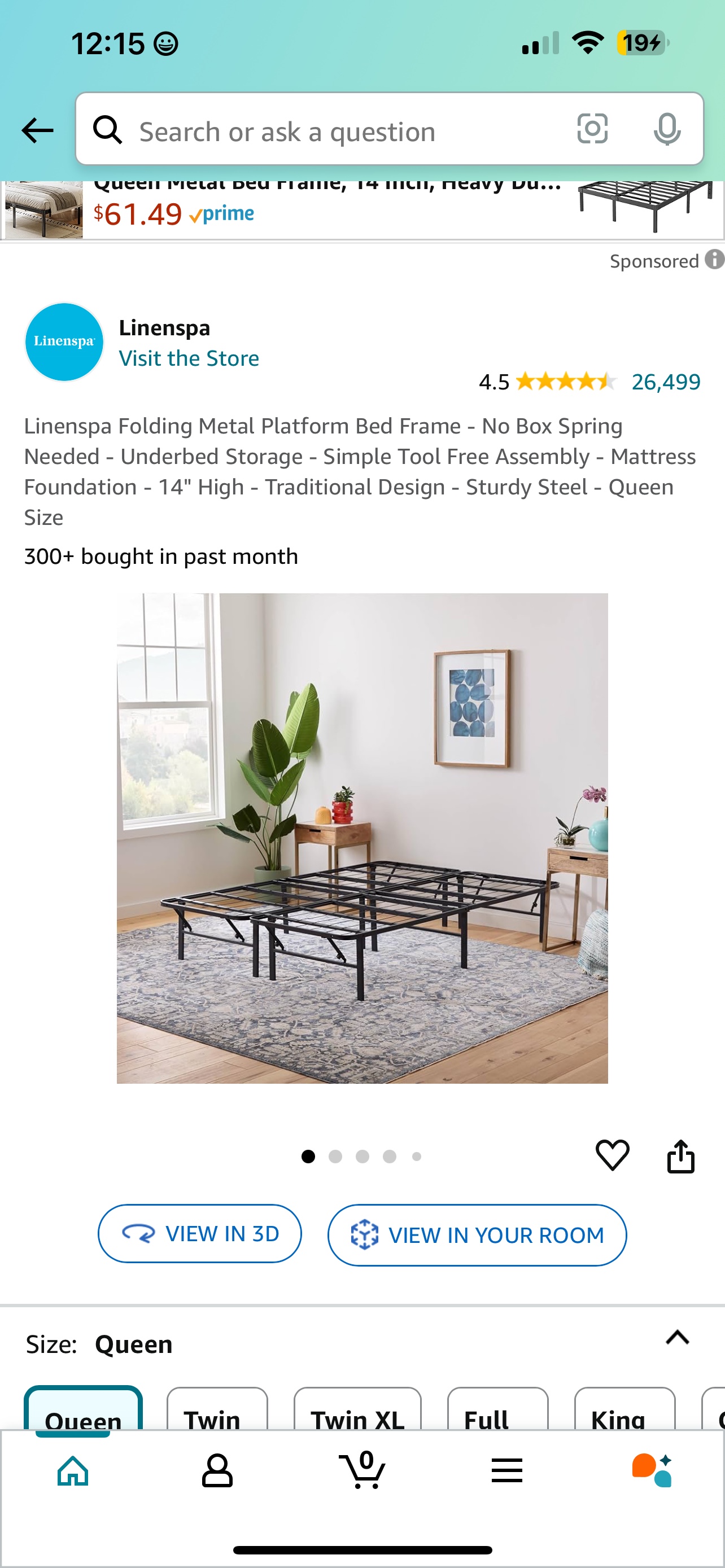 Metal Bed Frame - photo 4