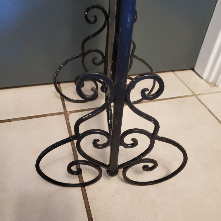 Small painted metal table top mirror image indicator(9)