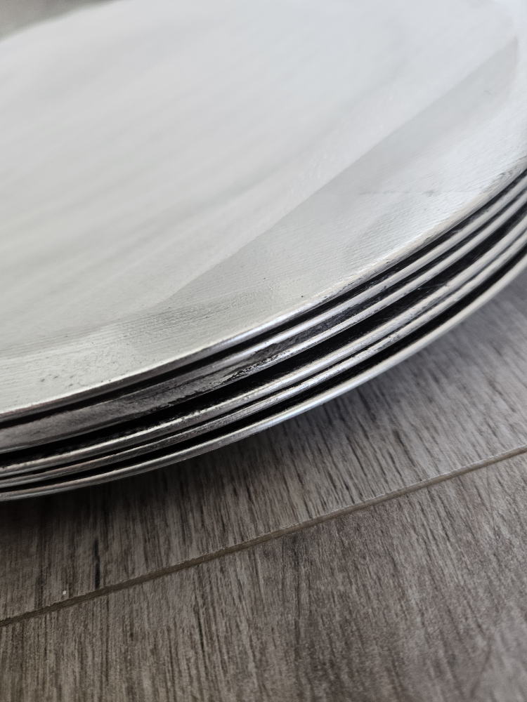 Silver Charger Plates, Set of 6 image indicator(3)