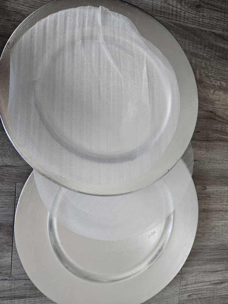 Silver Charger Plates, Set of 6 image indicator(4)