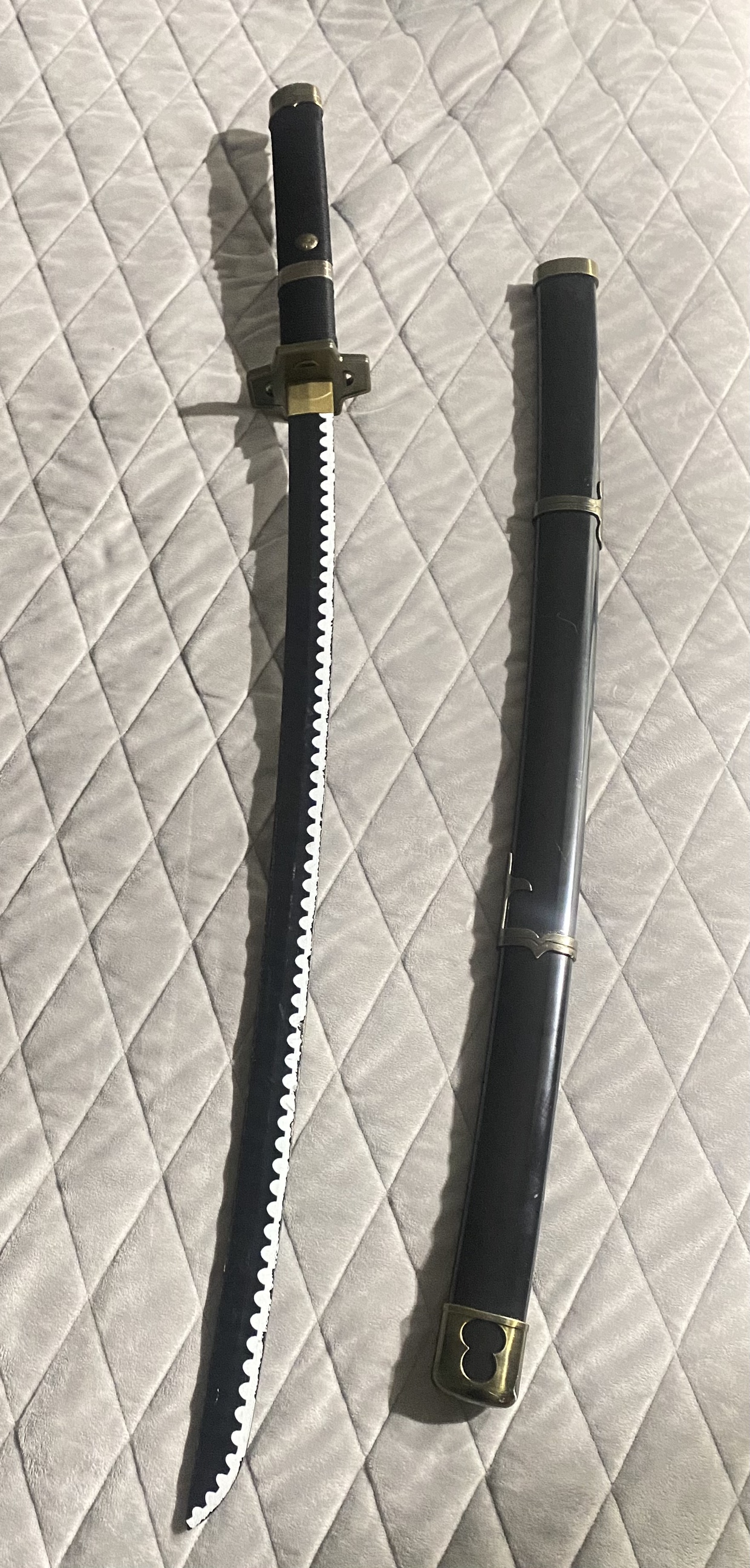 Black Katana Anime Zoro Sword - photo 2